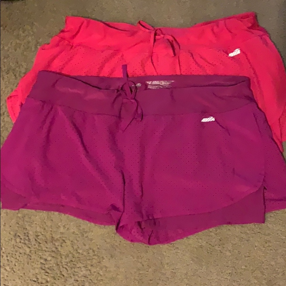 2 pair Avia lined running shorts XXL